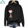 Pink Breast Cancer Floral Hoodie