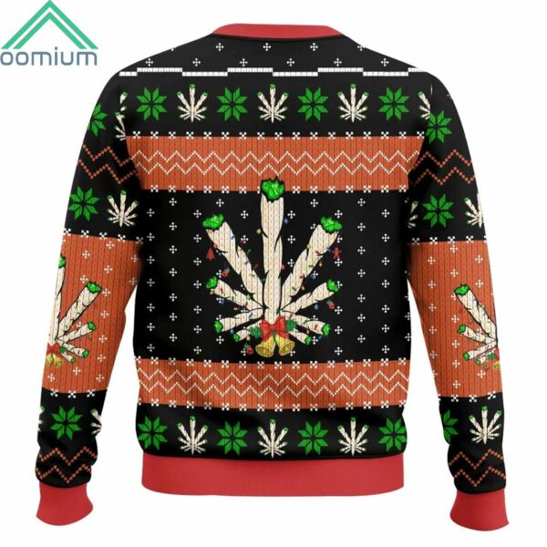 Santa Claus 420 Im Ready To Jingle All The Way To Cloud Nine Christmas Ugly Sweater 1