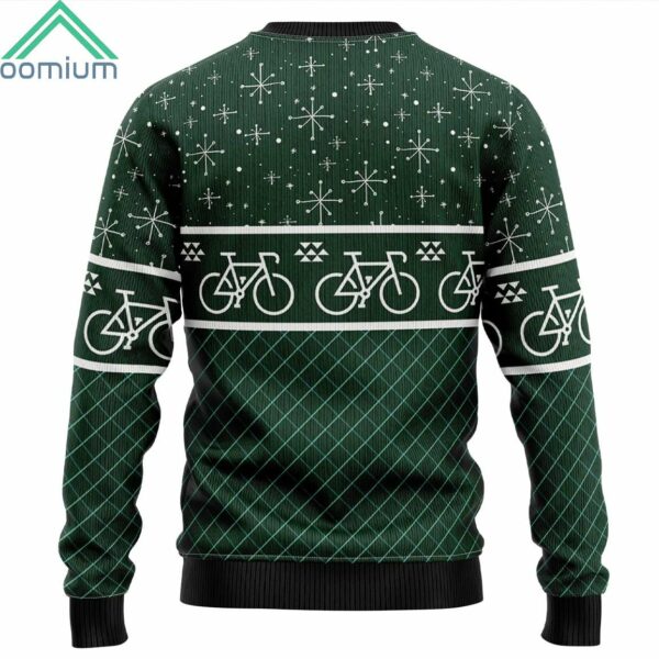 Santa Cycling O What Fun It Is To Ride Ugly Christmas Sweater