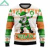 Santa Dabbing Go Vegan Fun Ugly Christmas Sweater