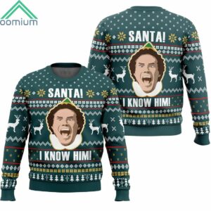 Santa I Know Him Elf Ugly Christmas Sweater