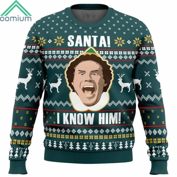 Santa I Know Him Elf Ugly Christmas Sweater