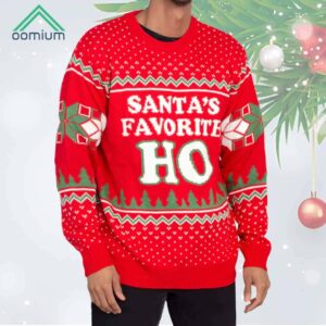 Santas Favorite HO Ugly Christmas Sweater 1