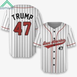 Save America Trump 47 Baseball Jersey