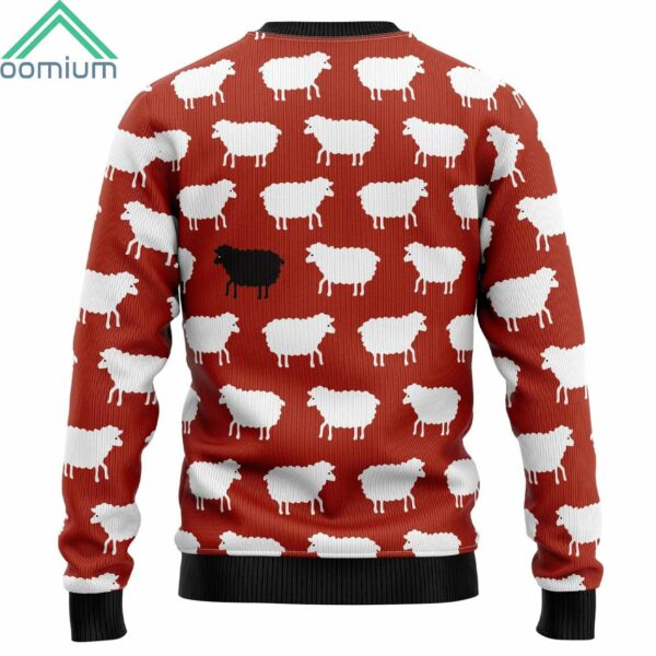 Sheep Black And White Ugly Christmas Sweater