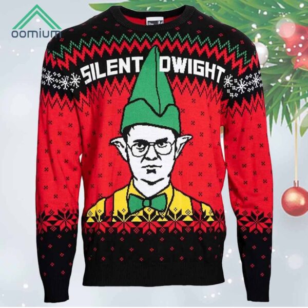 Silent Dwight Ugly Christmas Sweater