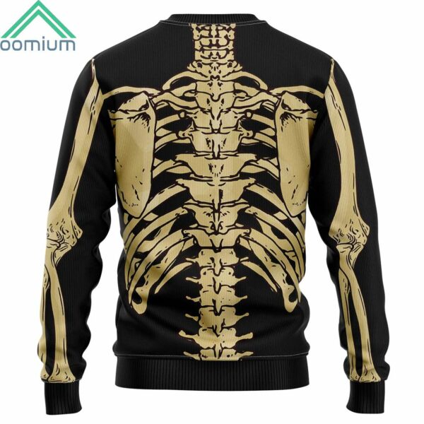 Skeleton Awesome Ugly Christmas Sweater