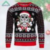 Skull Santa Claus Bones Lights Ugly Christmas Sweater