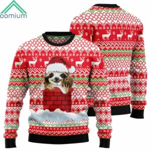 Sloth Chimney Ugly Christmas Sweater