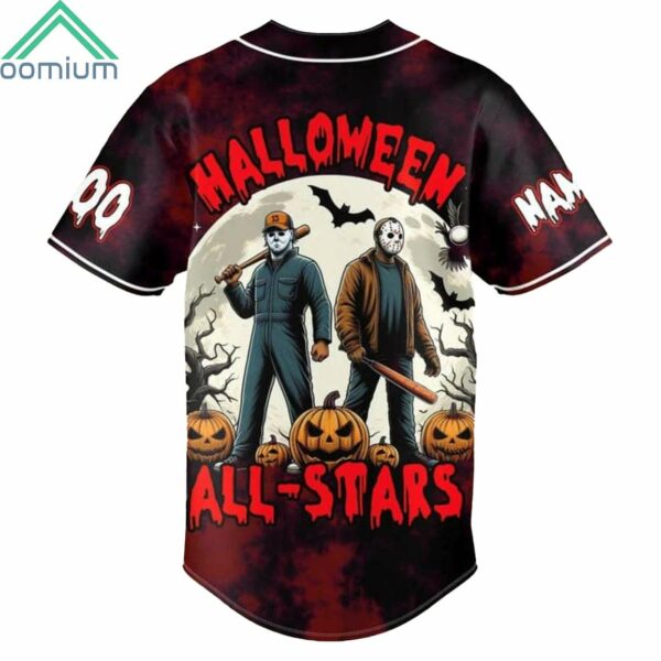 Spooky Sluggers Halloween All Stars Custom Name Baseball Jersey