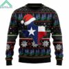 Texas Bluebonnet Hat Map Christmas Ugly Sweater