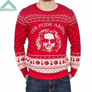 The Big Lebowski The Dude Abides Ugly Christmas Sweater