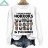 Theres Some Horrors In The House Halloween Cat Sweatshirt