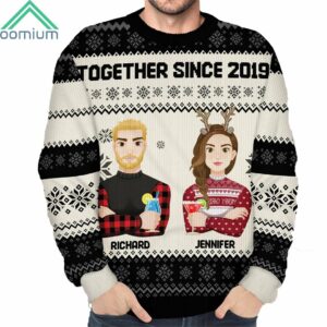 Together Since Year Personalized Ugly Sweater