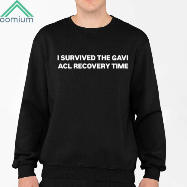 Tom Holland I Survived The Gavi Acl Recovery Time Shirt