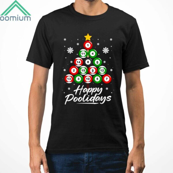 Tree Billiards Happy Poolidays Shirt