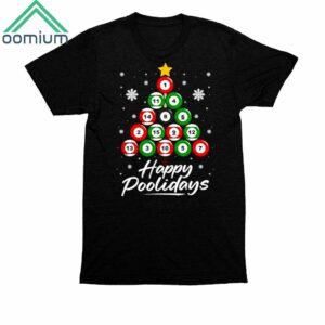 Tree Billiards Happy Poolidays Shirt