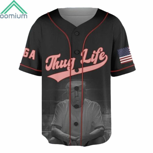 Trump 47 Thug Life Baseball Jersey