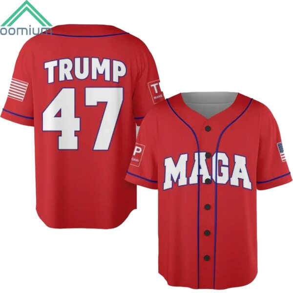 Trump MAGA 47 Baseball Jersey