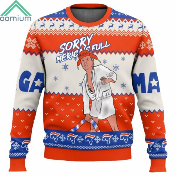 Trump Sorry Merica's Full Ugly Christmas Sweater