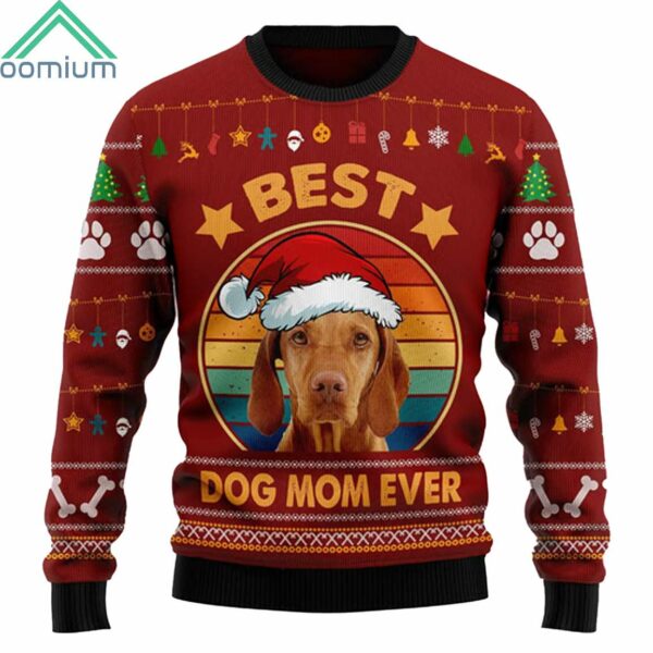 Vizsla Best Dog Mom Ever Sweater