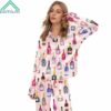 Watercolor Champagne Bottles Pajama Set