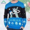 Wubba Lubba Dub Dub Rick and Morty Ugly Christmas Sweater 1