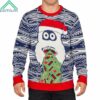 Yeti Santa Hat Throw up Candy Ugly Christmas Sweater