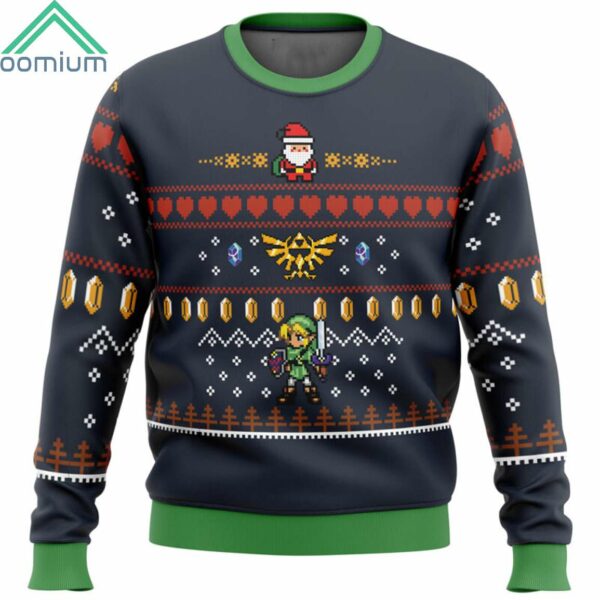 Zelda Santa Link Ugly Christmas SweaterZelda Santa Link Ugly Christmas Sweater