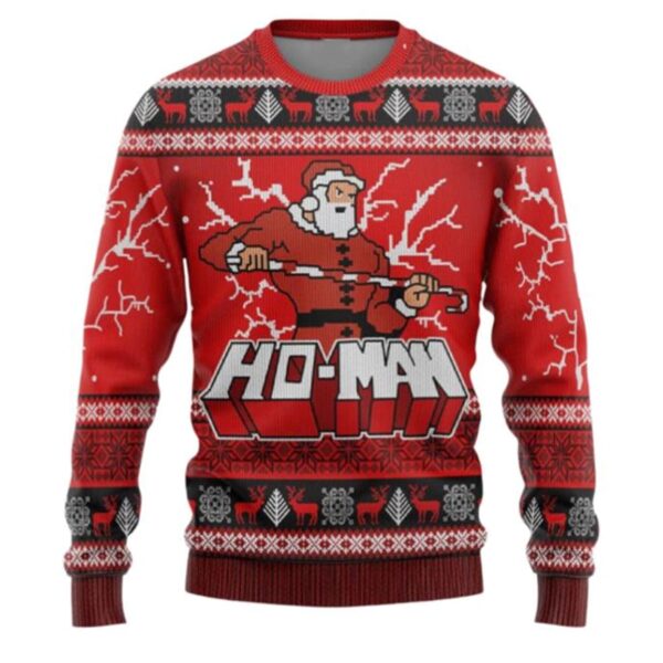 3D Man Ugly Christmas Sweater