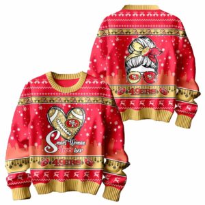 49ers Smart Women Love Her Christmas Ugly Sweater