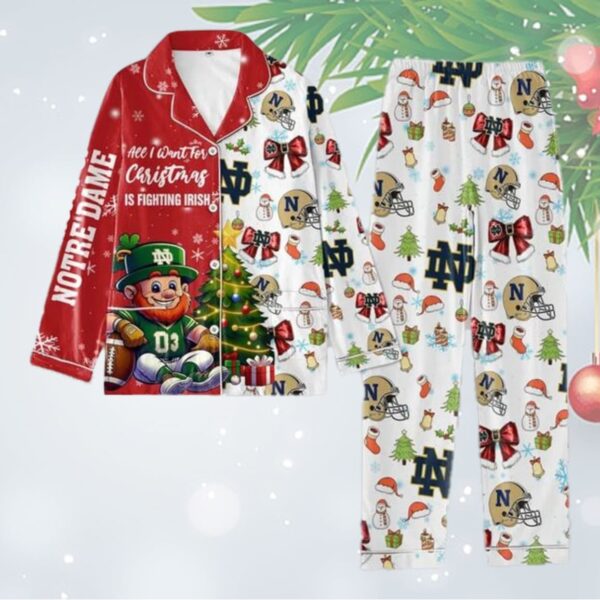 All I Want For Christmas Is Fighting Irish Pajama Set 1