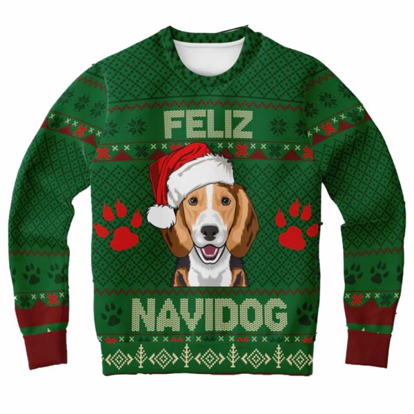 Beagle Feliz Navidog Ugly Christmas Sweater