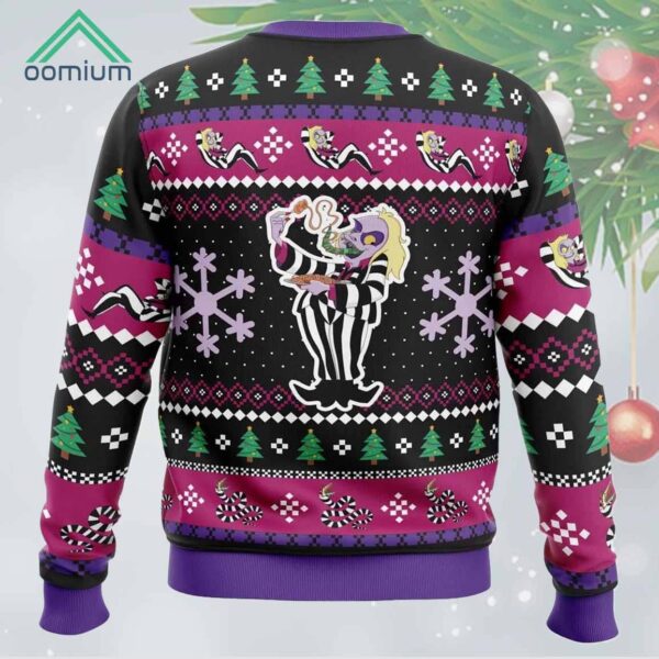 Beetleguise Beetlejuice Xmas Ugly Christmas Sweater 1