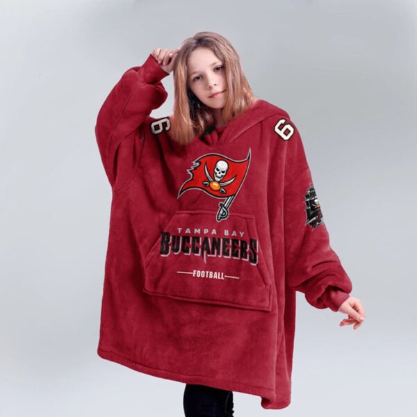 Buccaneers Football Unisex Blanket Hoodie 3