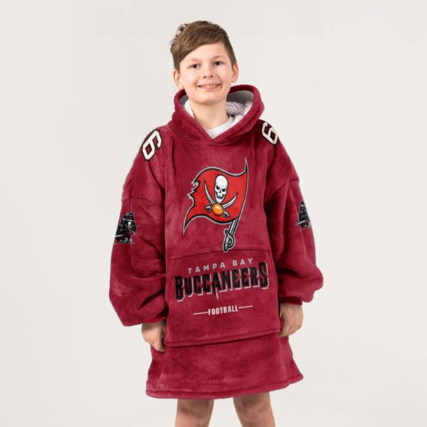 Buccaneers Football Unisex Blanket Hoodie 4