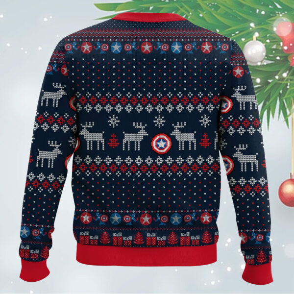 Captain American Christmas Ugly Sweater 1