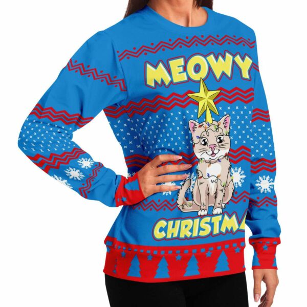 Cat Meowy Christmas Ugly Christmas Sweater