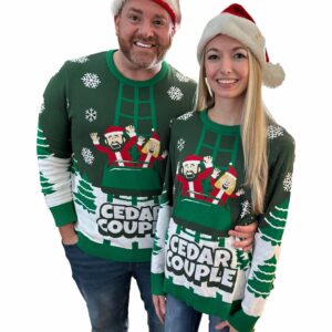 Cedar Couple Ugly Christmas Sweater