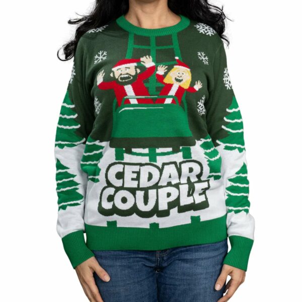 Cedar Couple Ugly Christmas Sweater