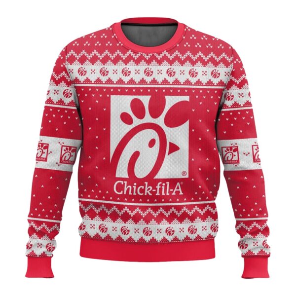 Chick Fil A Christmas Ugly Sweater 1