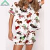 Christmas Dachshund Satin Pajama Set 3