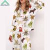 Christmas French Bulldog Satin Pajama Set