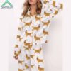 Christmas Golden Retriever Satin Pajama Set 2