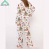 Corgi Christmas Satin Pajama Set For Women 2