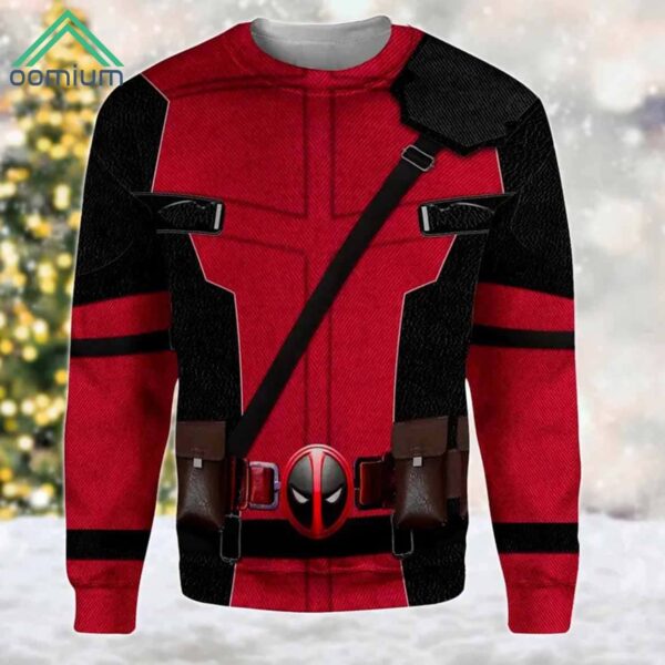 Deadpool Costume Ugly Christmas Sweater