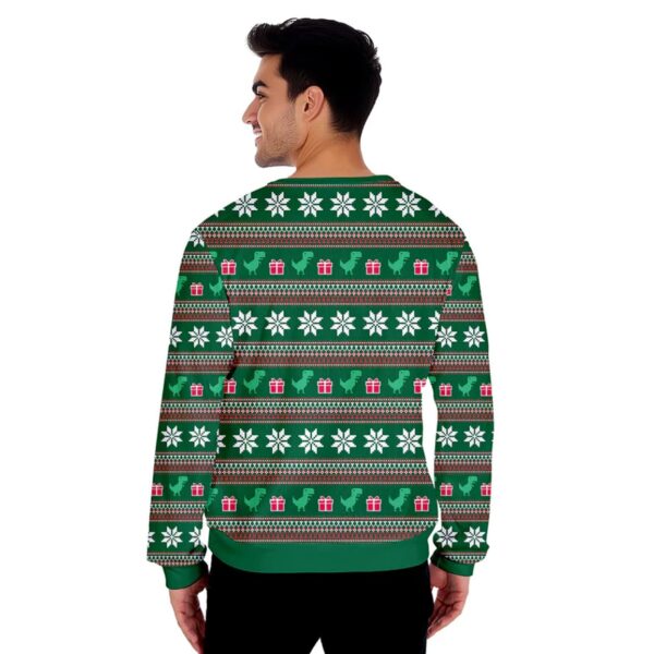 Dinasour Funny Ugly Christmas Sweater 2