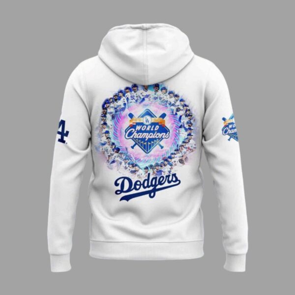 Dodgers 2024 World Series Champions Hoodie Zip 2