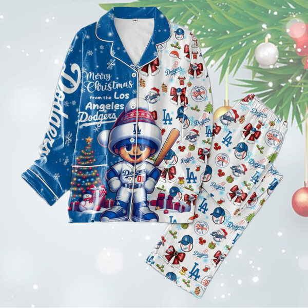 Dodgers All I Want For 2024 Christmas Is Dodgers Pajamas Set