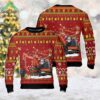 Excavator Santa Christmas Ugly Sweater